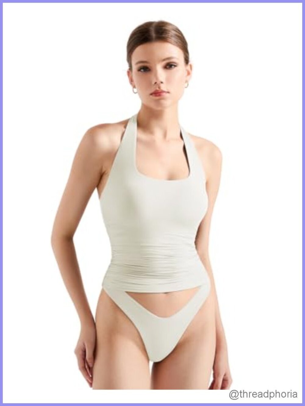 Double Lined Buttery Soft Halter Tank Top Y2K Going Out Top